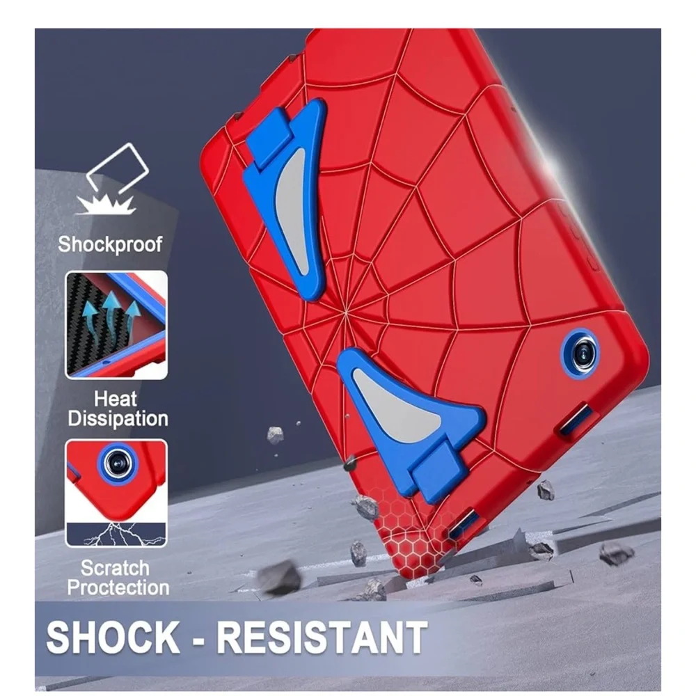 Red and Blue Tablet Cover with Stand and Full Protection